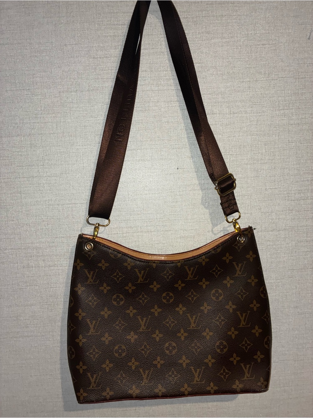 Louis Vuitton Monogram Canvas Brown Crossbody Shoulder Bag